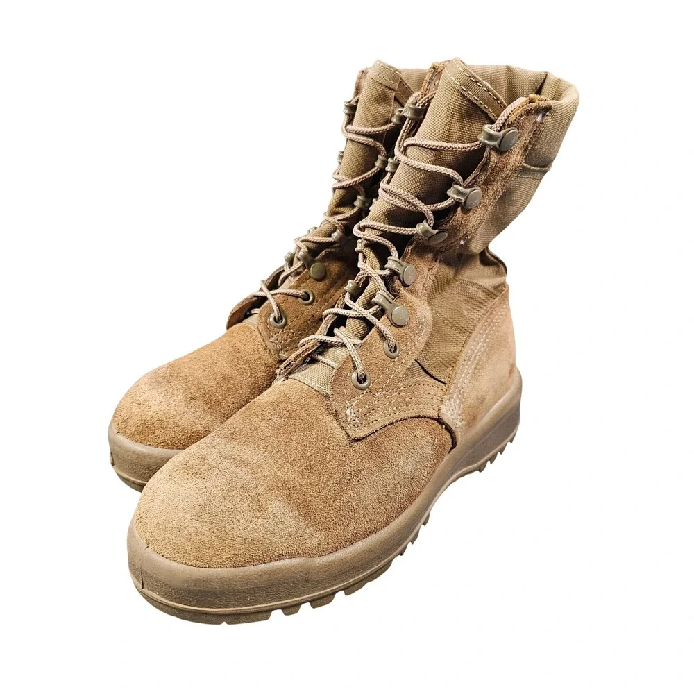 Belleville AHWC Hot Weather Military Combat Boot Coyote 23-D-1001 4 Wide US Made